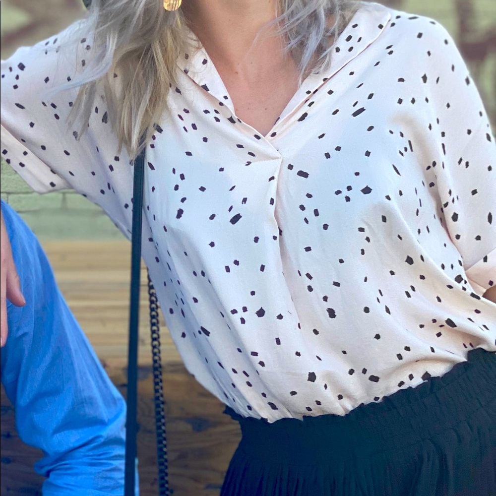 Cream blouse